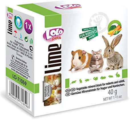 Lolo Pets Mineral Block for RODENTS and RABBIT 40g (Popcorn)