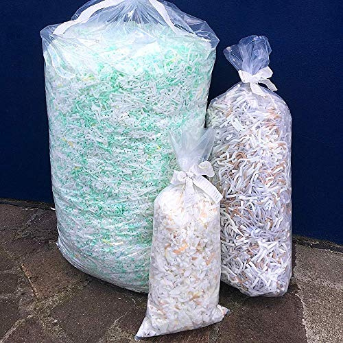 EVERGREENWEB 5 kg di Imbottitura, Trucioli 100% Waterfoam (Gommapiuma) per Imbottiture Cuscini, divani, poltrone, Bambole, Peluche, Giocattoli, Fai da Te, spedizioni