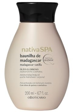 Nativa SPA Brazilian Body Oil - 6.7 oz, Moisturizing Madgascar Vanilla