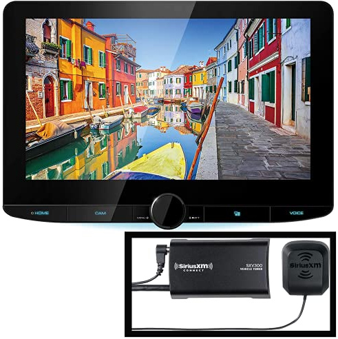 Kenwood DMX1037S 10.1 Floating Panel Digital Multimedia Receiver | Apple CarPlay & Android Auto Ready | 10.1” high-Definition Display | Plus SiriusXM SXV300v1 Satellite Radio