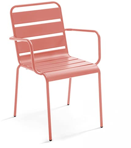 Oviala Fauteuil en métal Argile - Palavas