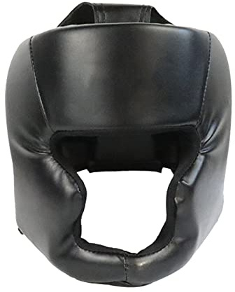 Samuliy Kinder-Boxkopfschutz, Kopfschutz aus PU-Leder für Erwachsene, Jungen, Mädchen, Helmschutz für MMA-Boxen, Kopfbedeckung, Sparring, Kampfsport, Karate, Taekwondo, Vollgesichtsschutz