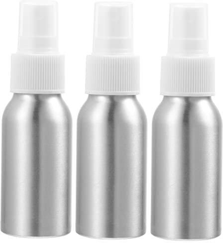 KOCKSHION 3pcs Cocktail Bitters Spray Bottle Set 50ml Aluminum Bottles White 24r Mist Sprayer Refillable Aromatic Spray for Home Bar and Bartenders