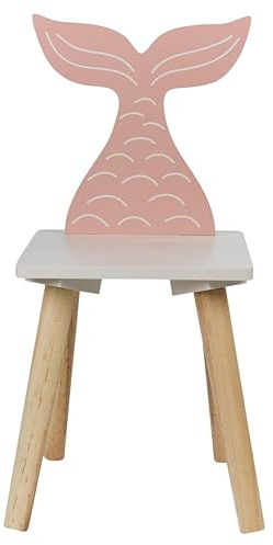 URBNLIVING Children’s Wooden Chair, Animal Character Design, Small Stool and Kids Work Seat, Easy to Assemble – Wipe Clean – Ideal for Toddlers, Nursery, Bedroom, or Playroom, Set of 1