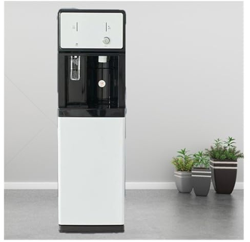 Golvstående vattenfontän, varm- och kallvattendispenser, kommersiell vattenkylare, vattendispenser for kontor, café, hotell, hem - enkel installation