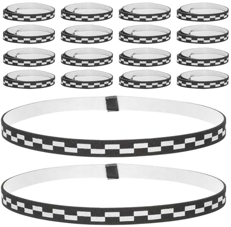 SUPVOX Nastro Protettivo Bordi per Racchette da Ping Pong 20 Pezzi, Adesivo Elastico Resistente per Protezione Multiuso, Compatibile Racchette Standard, per Allenamento e Partite