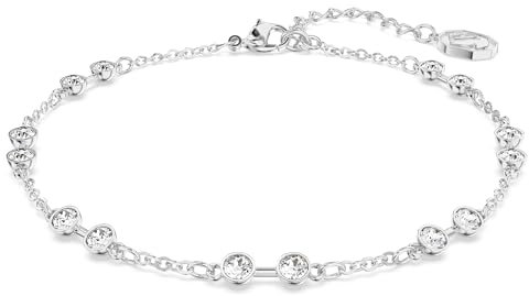 Swarovski Strand Remix Collection, Taille ronde, Blanc, Métal rhodié