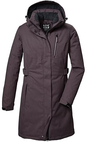 killtec Damen Funktionsparka/Parka mit abzippbarer Kapuze KOW 303 WMN PRK, malve, 40, 41815-000