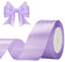 G2PLUS Hellviolett Satinband 40mm, Breit Dekoration Geschenkband, 22m Schleifenband zum Bastel, Hellviolett Satin Dekoband für Geschenkverpackung, Dekoration