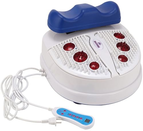 Foot Massager Machine, Foot Physiotherapy Massage, Foot Massager Infrared Chi Machine Passive Aerobic Exerciser Vitality Swing for Blood Circulation Chi Machine Relieve Fatigue,Blue