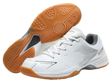 Fooceoute Chaussures De Badminton pour Hommes Et Femmes,Baskets D'IntéRieur,Chaussure Tennis De Table,Amortissement,RéSistant à l'usure,AntidéRapant,Convient à Plusieurs Sports De Plein Air