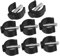 NUOBESTY 8pcs Toilet Seat Risers Tube Pin Locks for Handrail Clamp Easy Installation Safety Clips for Bathroom Benches and Shower Chairs Durable Antislip Design