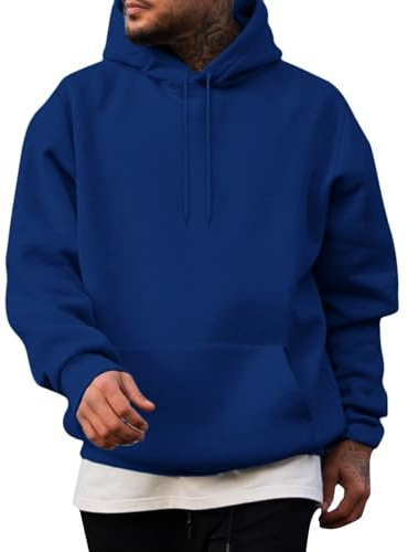 Générique Sweet Homme à Capuche Hiver Pull Chaud Grandes Tailles Hoodie Veste Sport Couleur Unie Basic Sweatshirt Décontracté Confortable Pas Cher