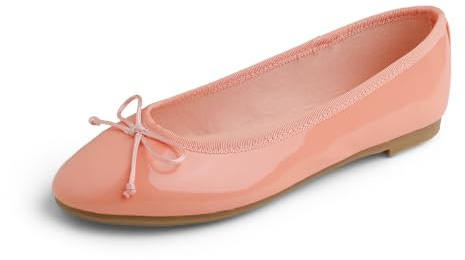 Feversole Women's Macaroon Colorful Ballerines Macaroon Colorful Memory Foam Cushion Insock Patent pour Femmes