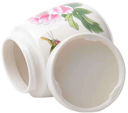 Gwtdtoad Cocedor De Huevos De Cerámica,Escalfador De Huevos Vintage De 220 Ml Con Tapa - Portahuevos Para,Para El Desayuno Al Vapor Servir En La Cocina Y El Hogar Cocinar Postres Para Hombres