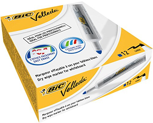 BiC VELLEDA whiteboard Bullet 1711 markör 1,9 mm svart (låda 12)_PARENT_SPIG9 Box x 12 BLÅ