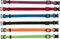 TRIXIE Junior Welpenhalsband Größe M–L: Halsumfang 22–35 cm/10 mm in schwarz, rot, royalblau - kleines Hundehalsband für mittelgroße bis große Hunde, 6er Set zur Gewöhnung, 15555