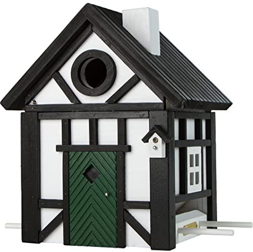 Wildlife Garden WG109 Multiholk Fachwerkhaus - Der Kombinierte Vogelfutterhaus und Nistkasten/Vogelhaus aus Holz