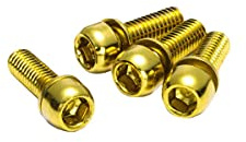 Reverse Scheibenbremsen Schraubenset 4 x M6x18mm Gold