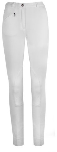 GS Equestrian Women's Kerry Jodhpurs, White - 22-Inch