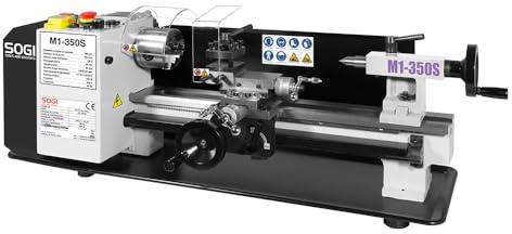 Sogi, M1–350S - Torno de sobremesa de precisión 180 x 350 mm, motor CC paralelo