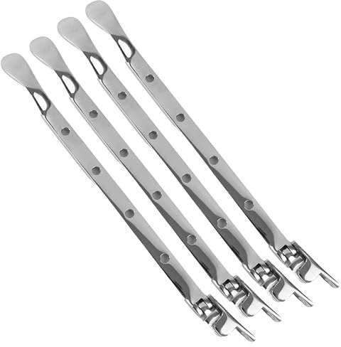 4X Polished Chrome 10/250mm Window Casement Stays - Victorian Style Handle Pull/Locks Catches