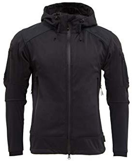 Carinthia Softshell Jacket Spezialkräfte Herren Softshelljacke, atmungsaktive, winddichte Übergangsjacke, Schwarz