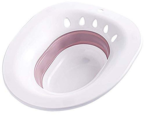 Sitzbäder Badewannenbecken Schwangere Frauen Postpartum Hämorrhoiden – MissZM, faltbar, hängende Aufbewahrung, großes Fassungsvermögen, Private Care Waschen, Anti-Überlauf-WC-Sitz