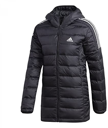 adidas Essentials Light Down Hooded Jacket Femme, Black, XS
