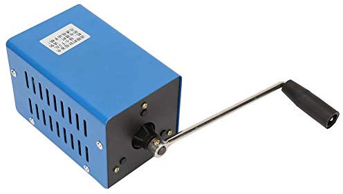 Weikeya Generatore a manovella naturale di alimentatore emergenza del generatore 20W 2000 RPM metallo fatto per essere utilizzato sul campo, operazioni sul campo, escursioni,dinamo