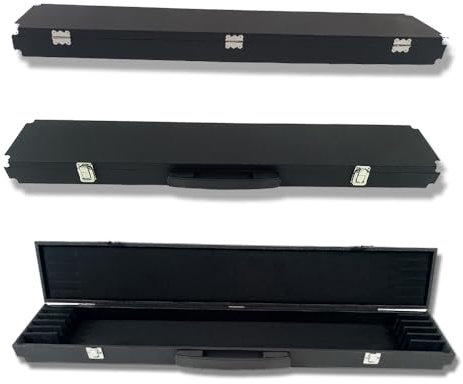 yinfente Koffer für Viola/Violinenbogen, Leder, Innenrahmen aus Holz, wasserdicht, 6 Stück