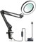 Neoglint Lampe Loupe,Lampe de Travail avec Lentille en Verre de 105 mm 8X,Lampe Loupe de Bureau Dimmable à Mode 3 Couleurs avec Pince Métallique et Bras Pivotant,Convient pour Lecture(Bras Court 25cm)