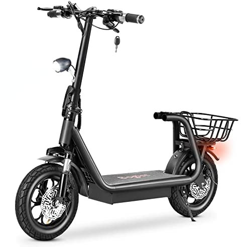 E Scooter Elektroroller Erwachsene E Roller 48V 11AH Elektro Roller mit LED Licht, Elektroscooter 12 Luftreifen, M5 Pro