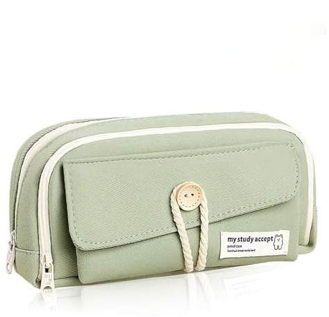 Taasmoog Large Pencil Case, Pencil Case for Boys and Girls, School Supplies Stationery Makeup Bag Storage Gift for Middle High School Office College Students Adult Teen