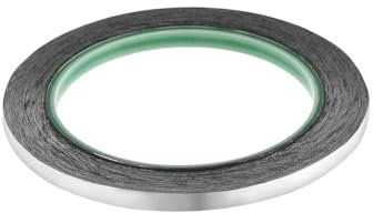 Rebower Aluminio Lámina Cinta Adhesivo Metal Cinta, [para Sellado Parches Caliente Frío HVAC, Conducto, Tubería Aislamiento] - 1/4 Pulgadas/66 Pies/2,4 Mil