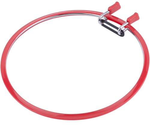 GORGECRAFT Telaio Da Ricamo In Metallo Grande Con Molla Di Tensione Per Punto Croce Telaio Circolare Ad Anello Rotondo Per Ricamo Pratico A Punto Croce Principianti