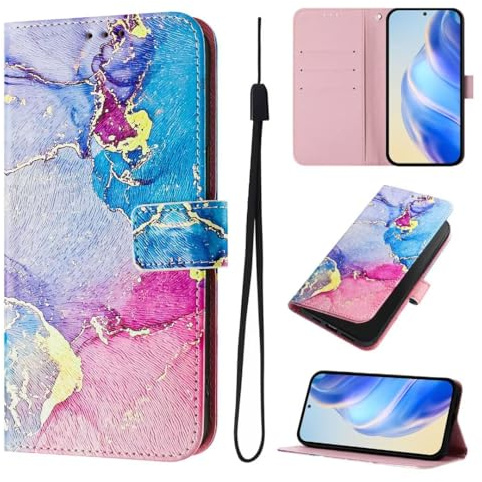för Samsung Galaxy A33 5G plånboksfodral, målat PU-läder flip skyddsfodral med korthållare stativ PU-läder med magnetisk stängning för Samsung Galaxy A33 5G, marmor