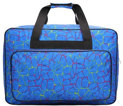 Custodia per macchina da cucire con scomparto per accessori, manici imbottiti in tessuto di nylon per trasporto sicuro e uso in viaggio