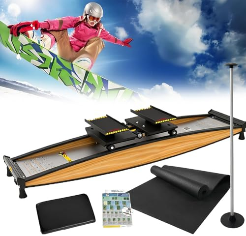 SHUMIAO Allenatore di Sci Simulato, Allenatore di Sci Alpino, Cross Trainer 3D, Macchina da Sci per La Casa E Stepper più modalità Opzionali, Carico di 150 kg, per Vita, Addome E Gambe