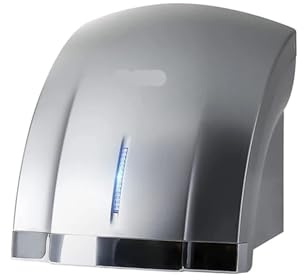 Kommersiell handtork Elektrisk kompaktsensor Automatiska handtorkar Höghastighetslufttorkare 1800W for badrum(Silver hand dryer)