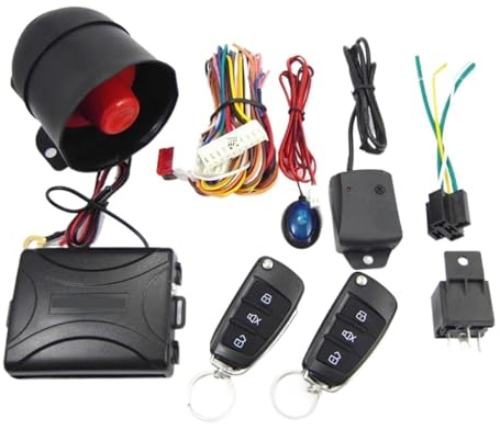 Sistemas de Alarma for automóviles unidireccionales y Llave Seguridad con Cierre centralizado Puertas Sensor Sirena Control Remoto