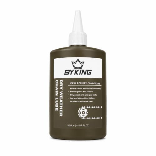 BYKING Dry-Weather Bike Chain Oil - Multi-Purpose Quick dry Chain Lube for Bicycle, 120 ml