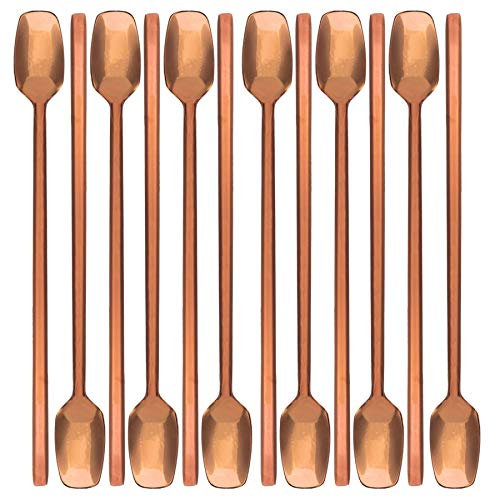 Cutlery4U Latte Spoons - 12x Copper Colour