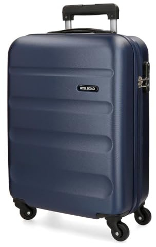 Roll Road Flex Maleta de cabina Rígida, Azul, 4 Ruedas