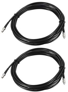 uxcell TS9 Male to TS9 Female RF Coaxial Cable RG174 Jumper Cable 16.4 ft 2pcs
