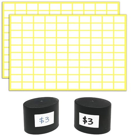 4000 Stück, 13 x 8 mm - Preisetiketten Selbstklebend, Etiketten Aufkleber Klebeetiketten zum Beschriften