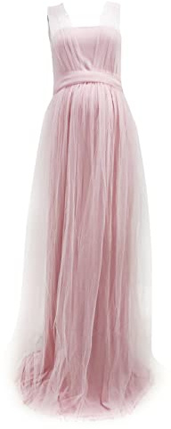 Generisch Damen Umstandskleid Kleider Damen Festlich Lang Große Größen Ärmellos Schwangere Umstandskleid Festes Abendkleider Elegant Für Hochzeit Große Größen Tüll-Prinzessinkleid Maxikleid