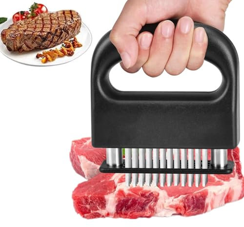 Batticarne Ad Aghi Professionale Bistecca Di Carne Rimovibile Strumento Da Cucina Per Pestello Di Carne Strumento Per Inteneritori Di Carne Con 48 Lame Per Carne, Bistecca, Pollo, Utensili Da Cucin