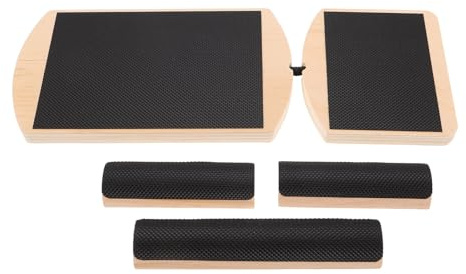 HONITANO Wooden Ankle Balance Board för Vadstretchning Halkfri Lutande Balansträningsbräda för Fotleden Stabilitets Rehabträning Justerbar Fotstyrketränare för Skadeskydd och Rörlighet