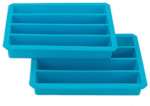 Webake Eiswürfelform Flasche Silikon Groß 2 Stück Eiswürfelbehälter Wasserflaschen Lange 15 x 2 cm Eiswürfel Form für Sportgetränke und Wasserflaschen